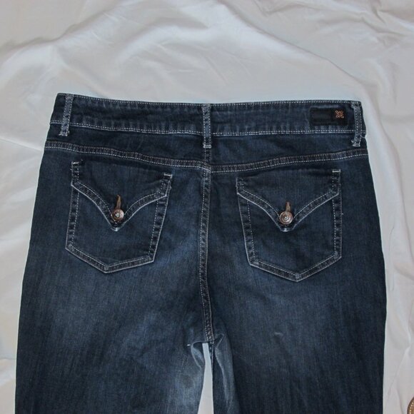 Simply Vera Vera Wang*Mid-Rise Straight Leg Cuffed Cropped Jeans - Picture 5 of 9